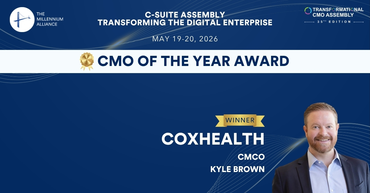 Kyle Brown, CMCO at CoxHealth, Recognized with the CMO of the Year Award!
